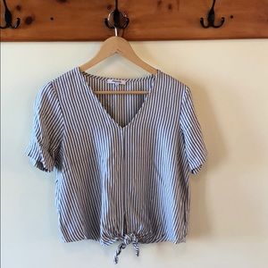 Madewell Blue and White Tee